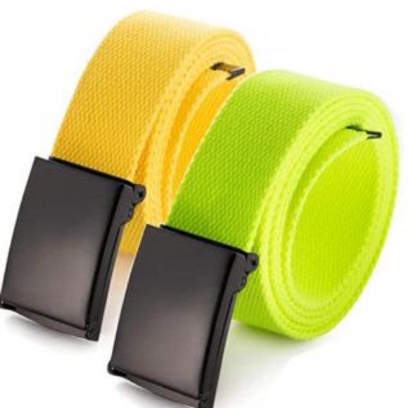 FLAPI Canvas Web Belt Military Buckle - Picture 1 of 4